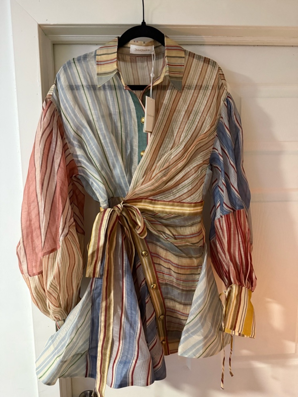 Zimmermann Rebellion Striped mini dress - Picture 13 of 13